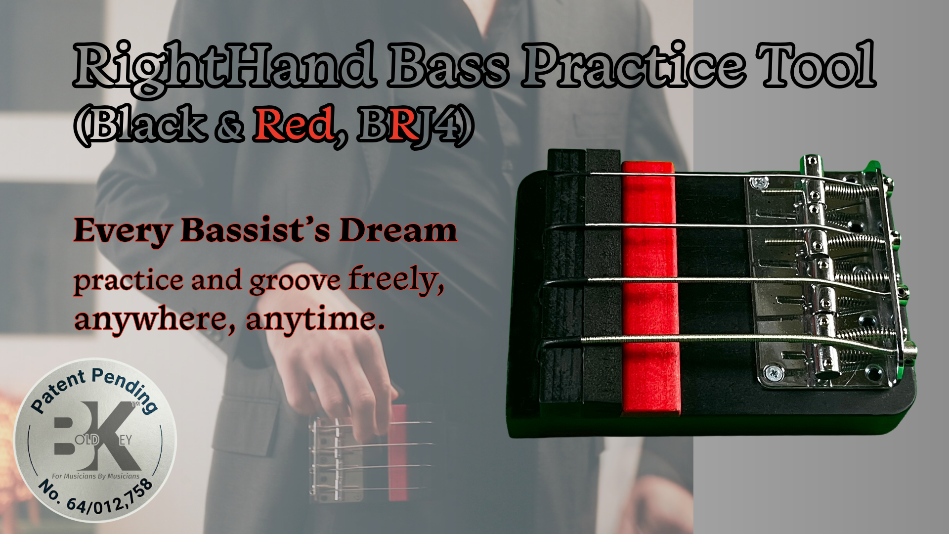 [PRE-ORDER] Bold Key BRJ4 - Innovative Bass Practice Tool